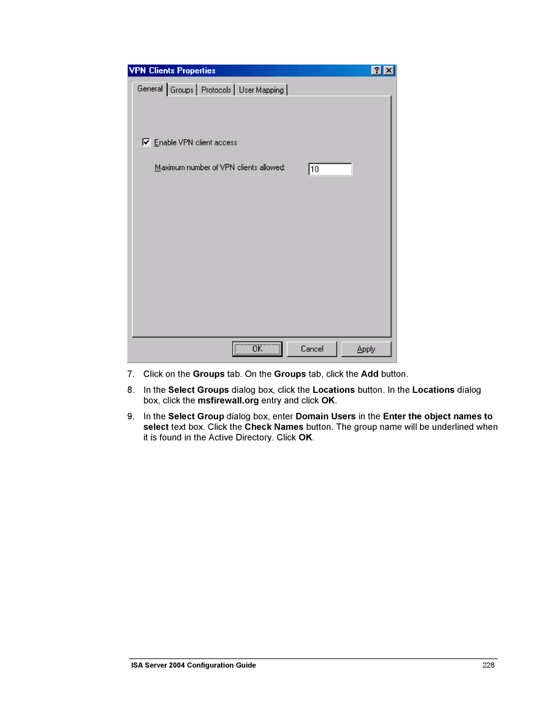 Microsoft manual ISA Server 2004 Configuration Guide 228 