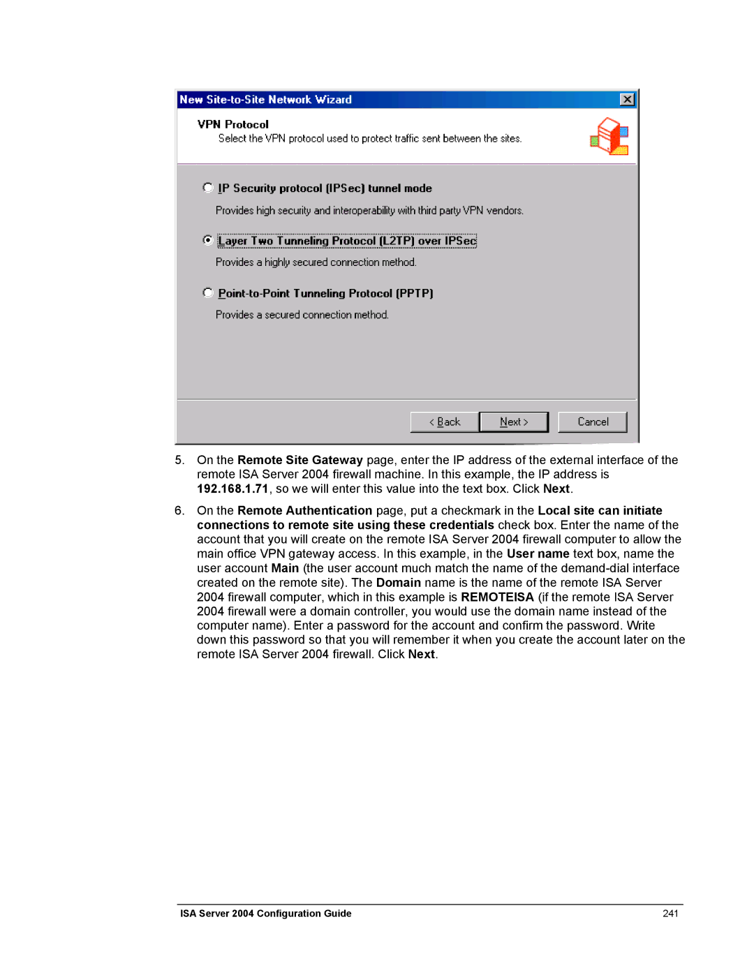 Microsoft manual ISA Server 2004 Configuration Guide 241 