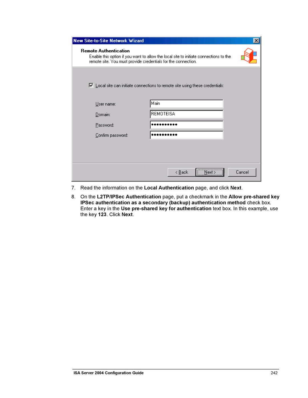 Microsoft manual ISA Server 2004 Configuration Guide 242 