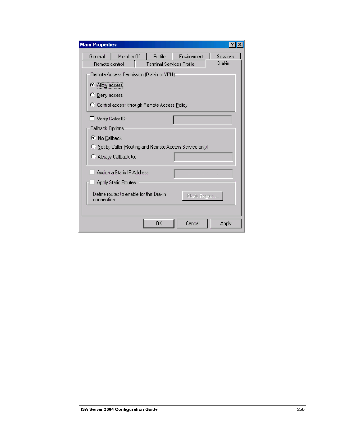 Microsoft manual ISA Server 2004 Configuration Guide 258 