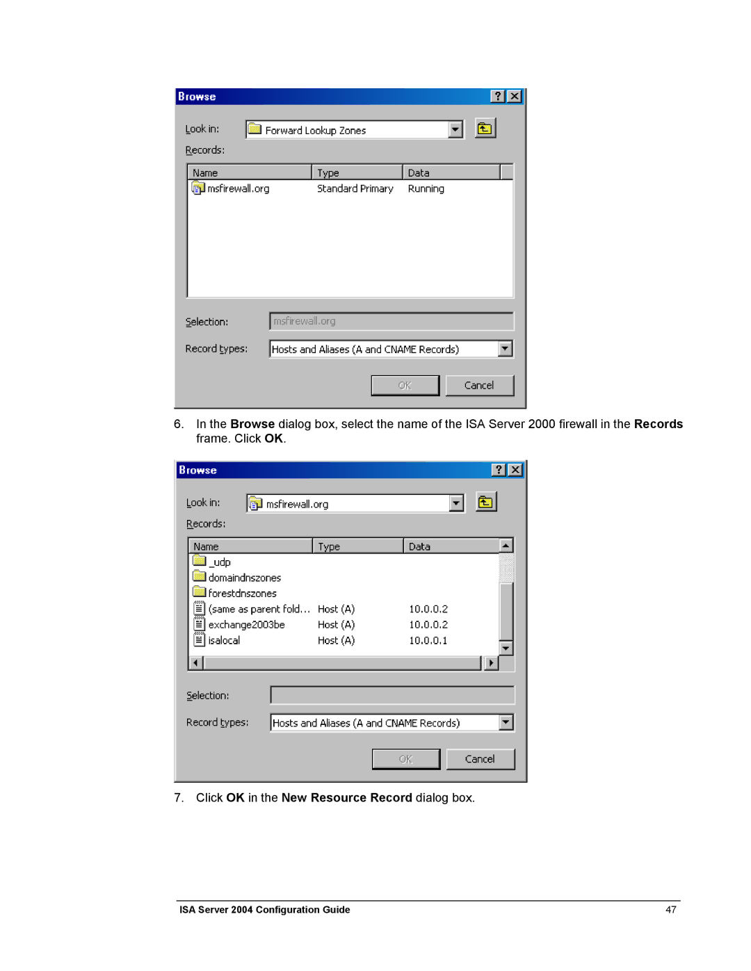 Microsoft manual ISA Server 2004 Configuration Guide 