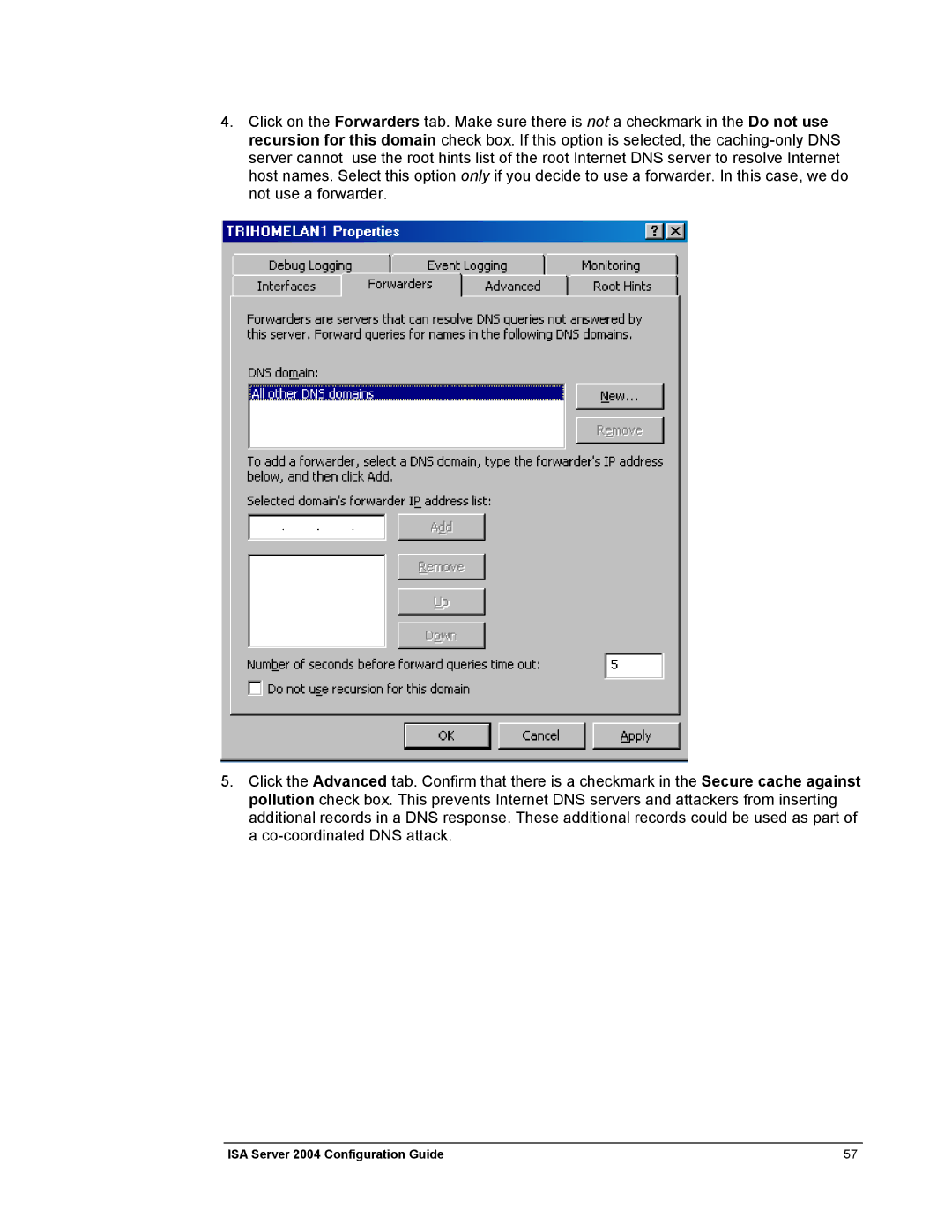 Microsoft manual ISA Server 2004 Configuration Guide 