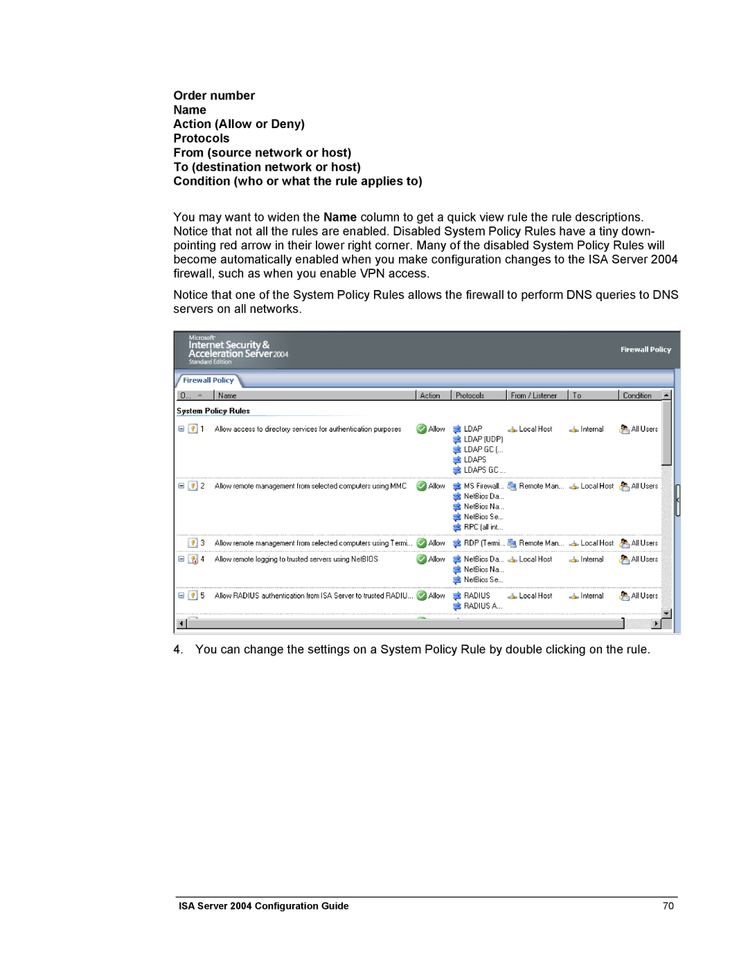 Microsoft manual ISA Server 2004 Configuration Guide 