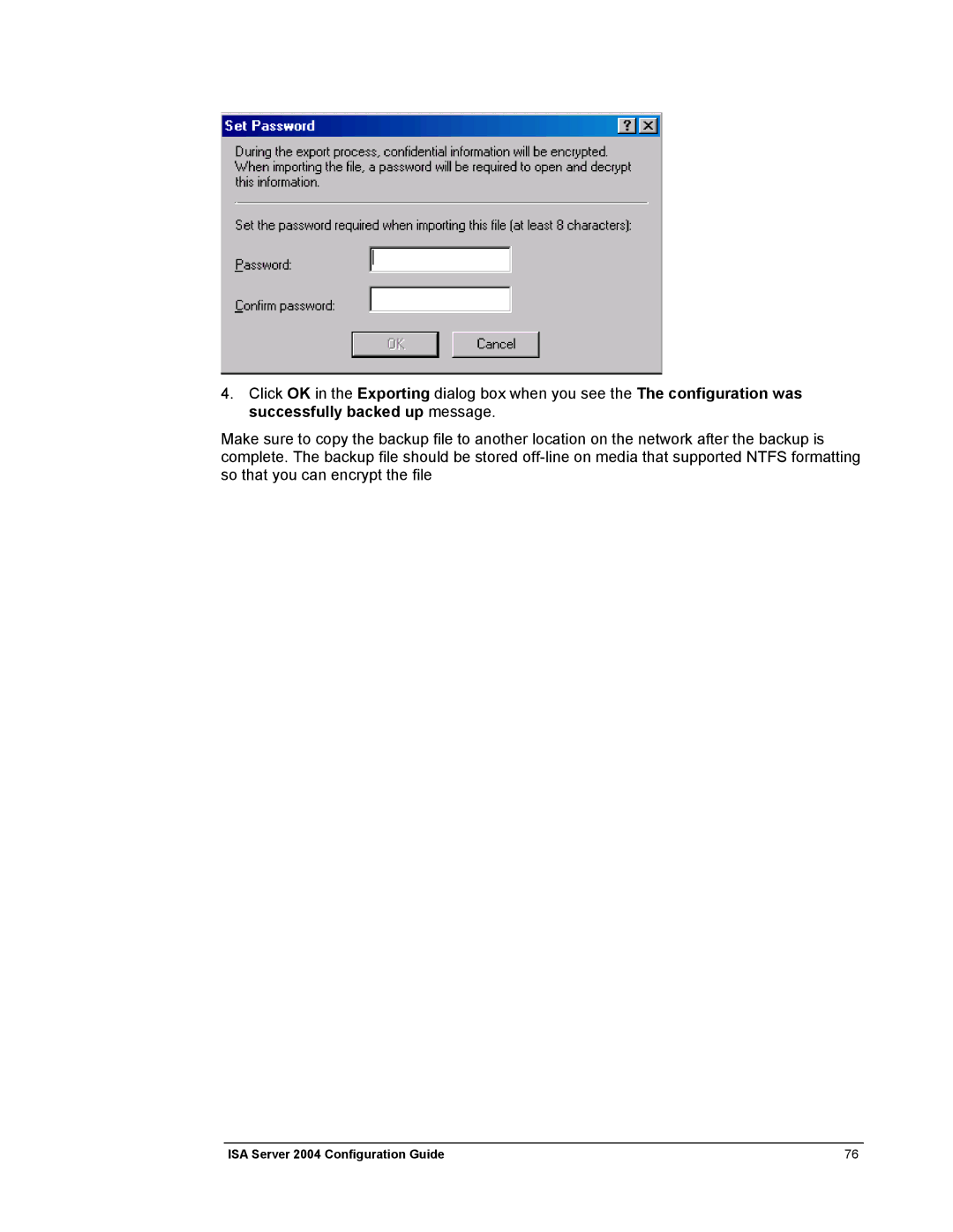 Microsoft manual ISA Server 2004 Configuration Guide 