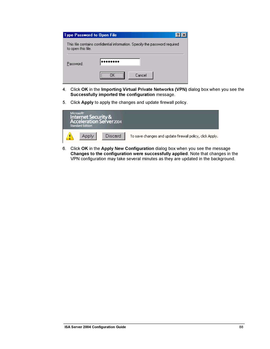 Microsoft manual ISA Server 2004 Configuration Guide 