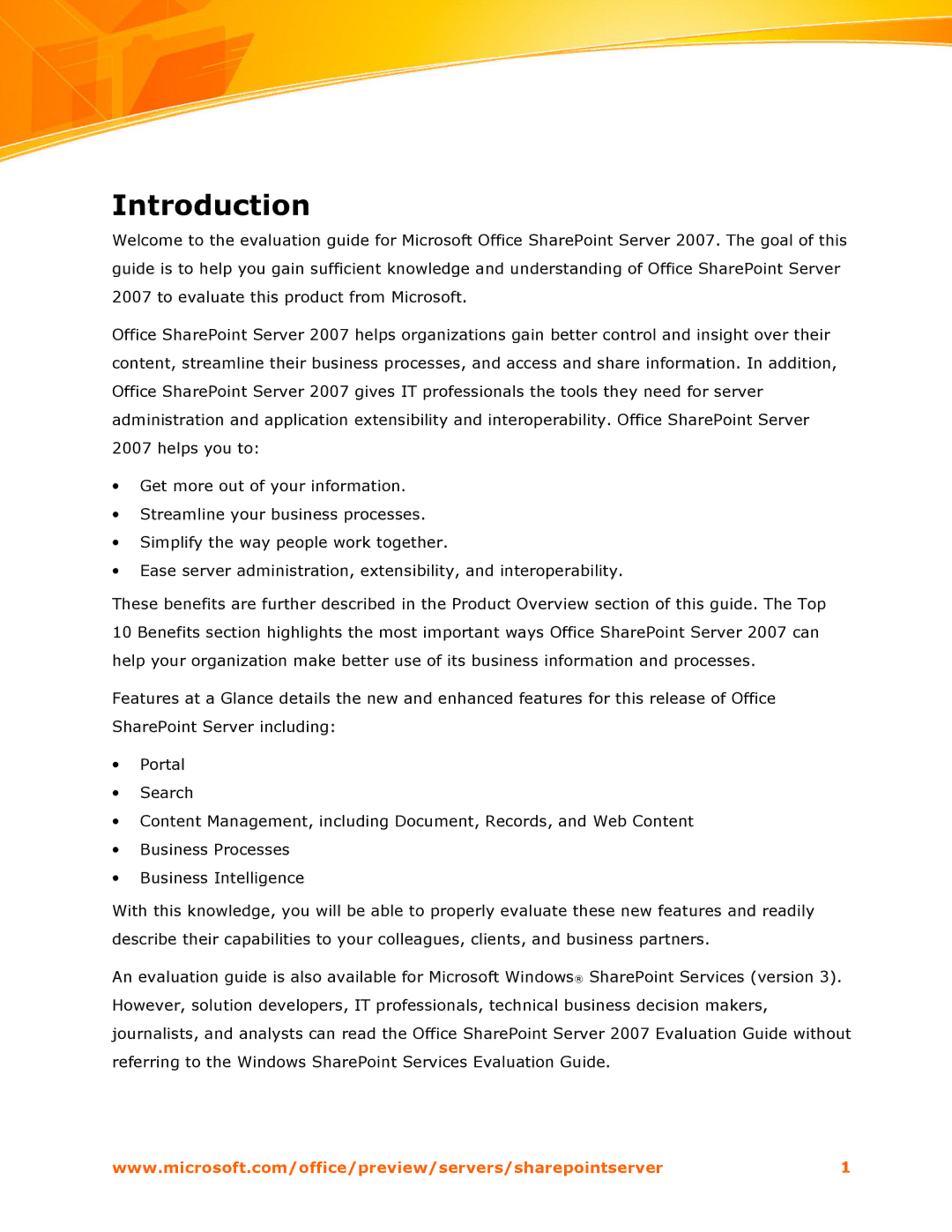 Microsoft 2007 manual Introduction 