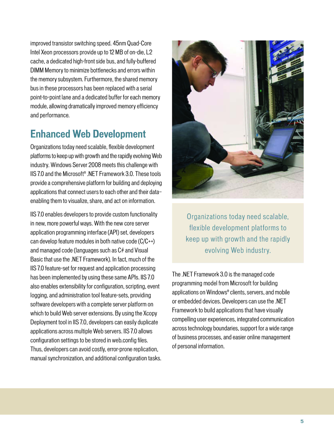 Microsoft 2008 manual Enhanced Web Development 