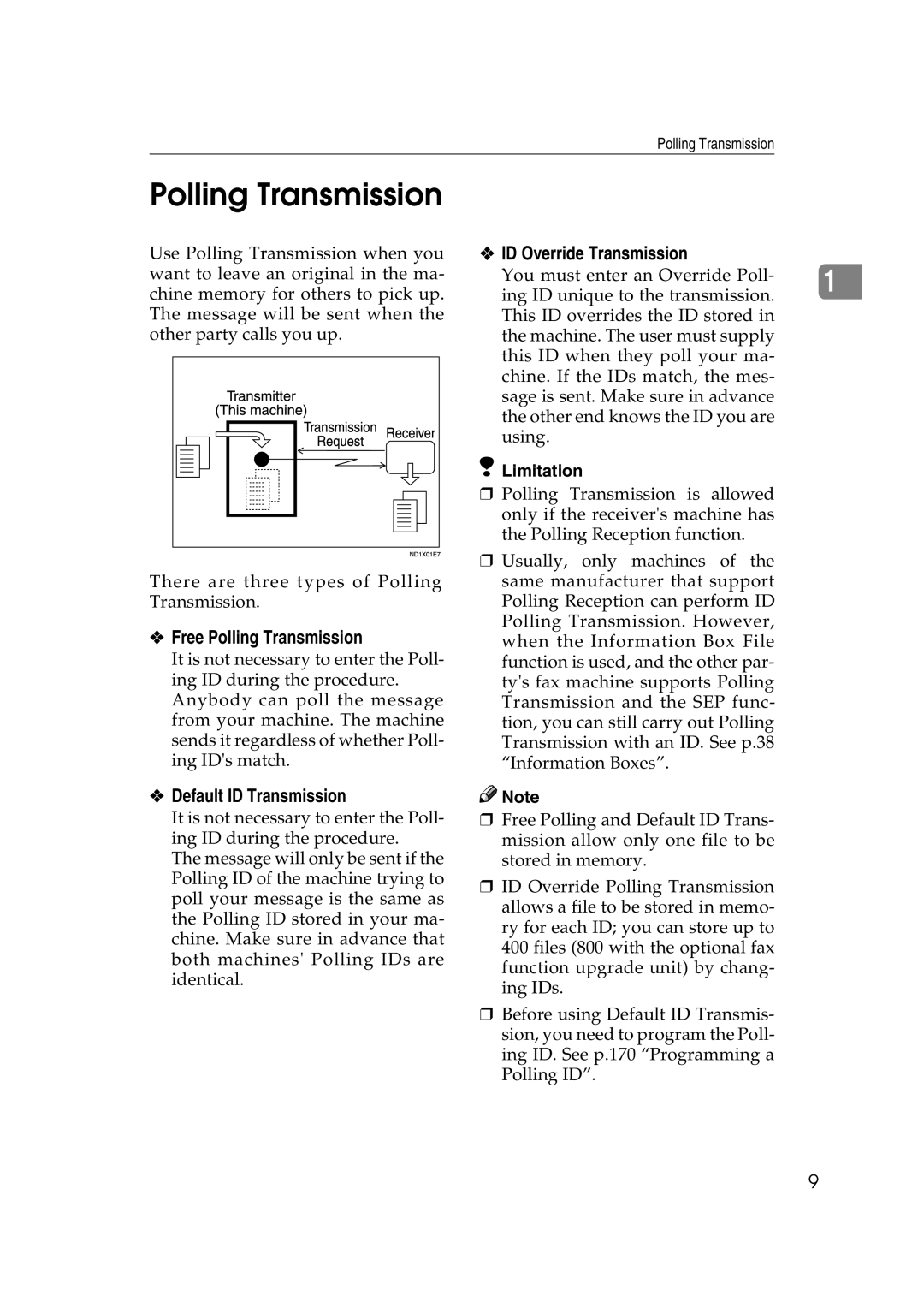 Microsoft 2045 appendix Free Polling Transmission, Default ID Transmission ID Override Transmission 