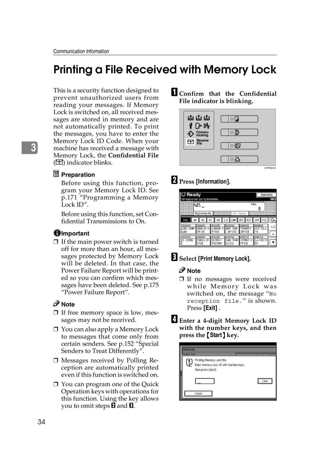 Microsoft 2045 appendix Printing a File Received with Memory Lock, Confirm that the Confidential File indicator is blinking 