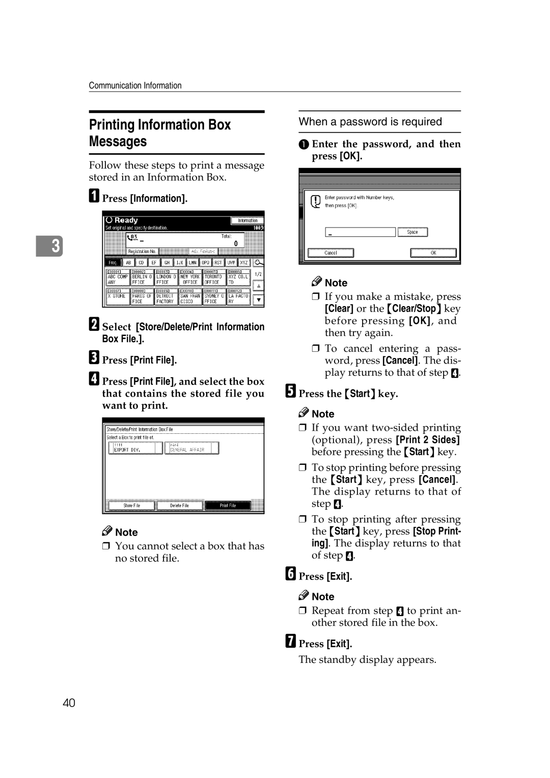 Microsoft 2045 appendix Printing Information Box Messages, Press Information 