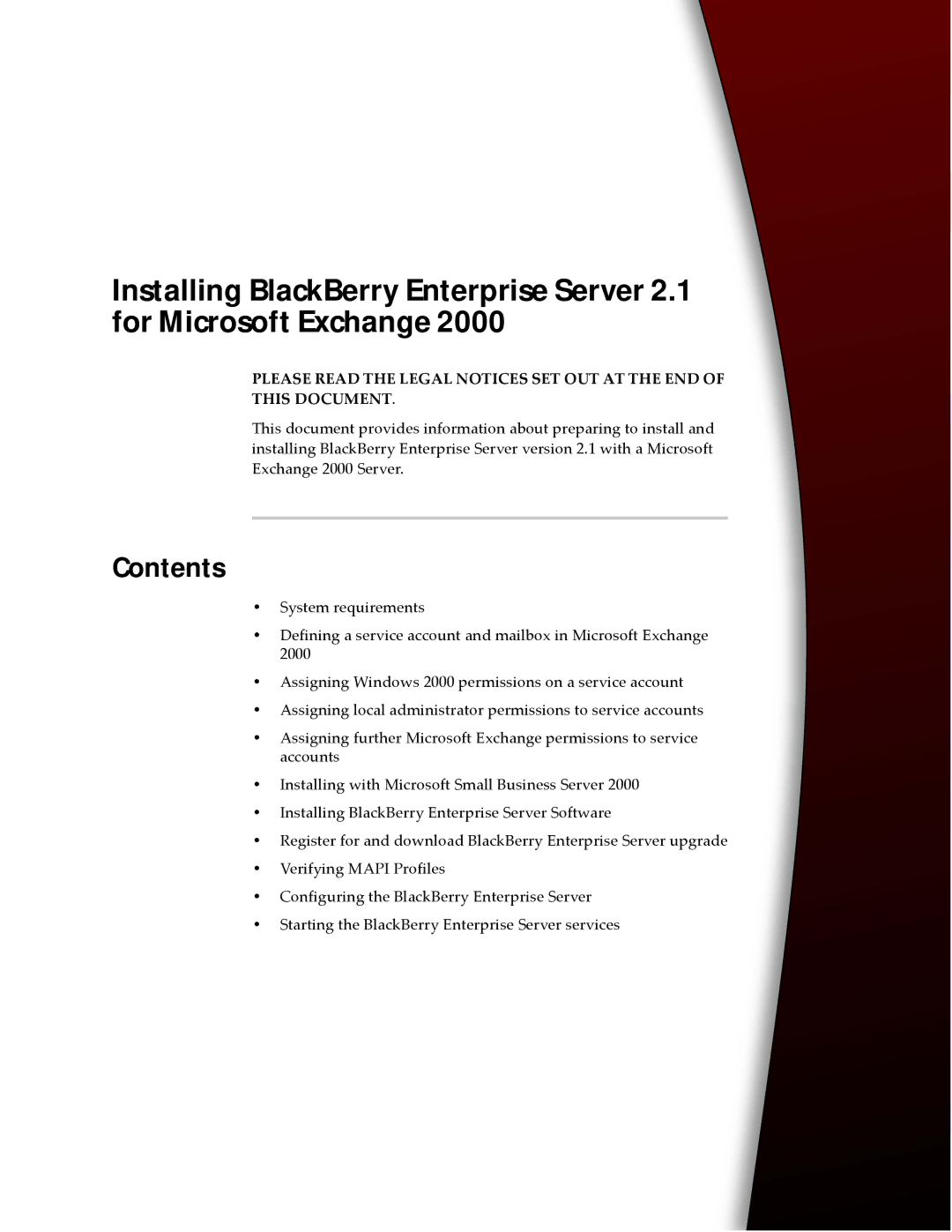 Microsoft 2.1 manual Contents 