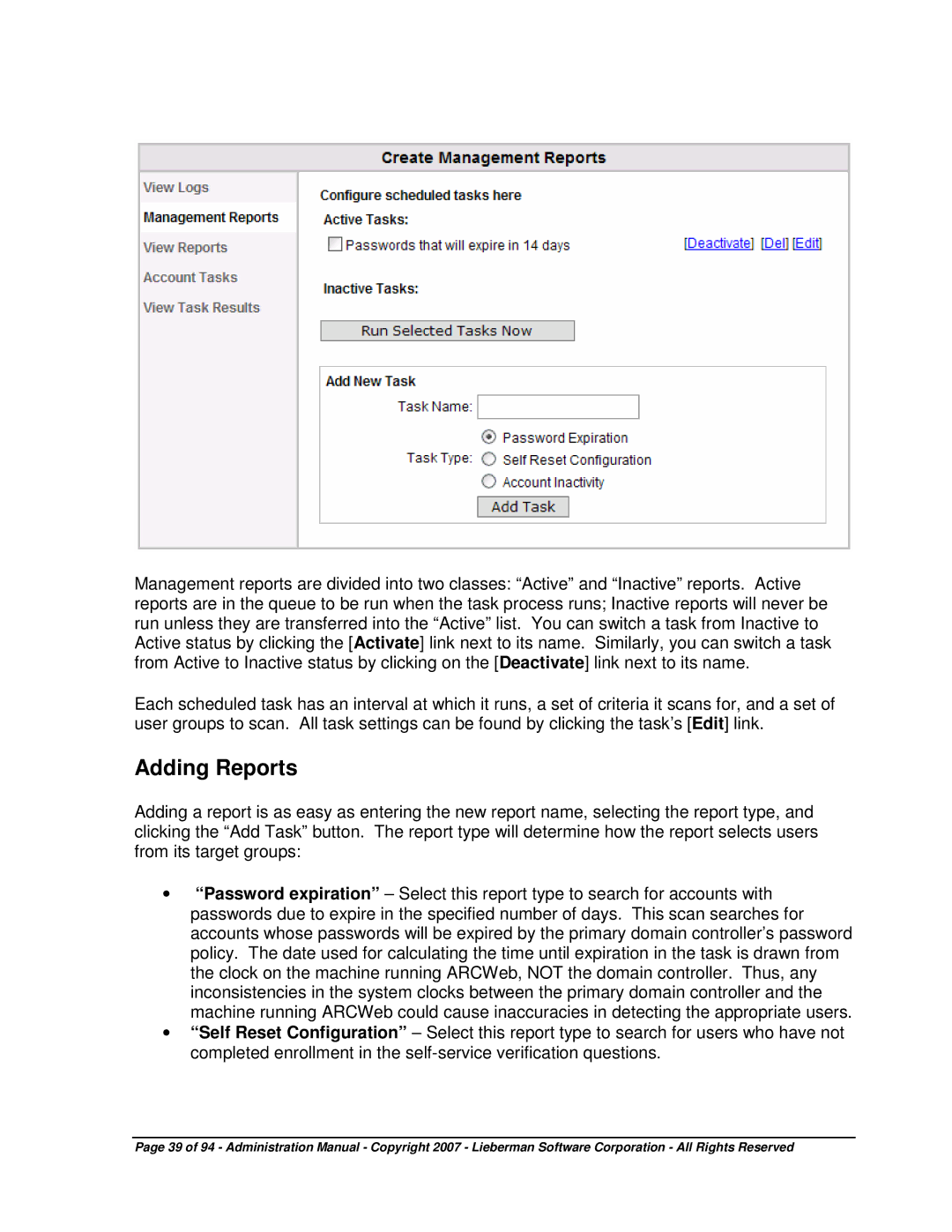 Microsoft 4.5.X manual Adding Reports 