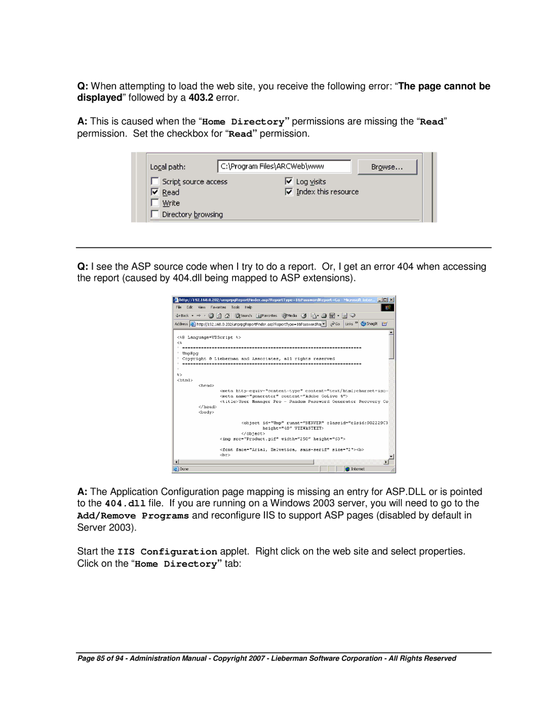 Microsoft 4.5.X manual 