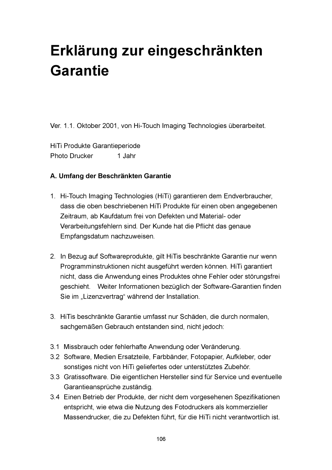 Microsoft 63XPL/PS manual Erklärung zur eingeschränkten Garantie, Umfang der Beschränkten Garantie 