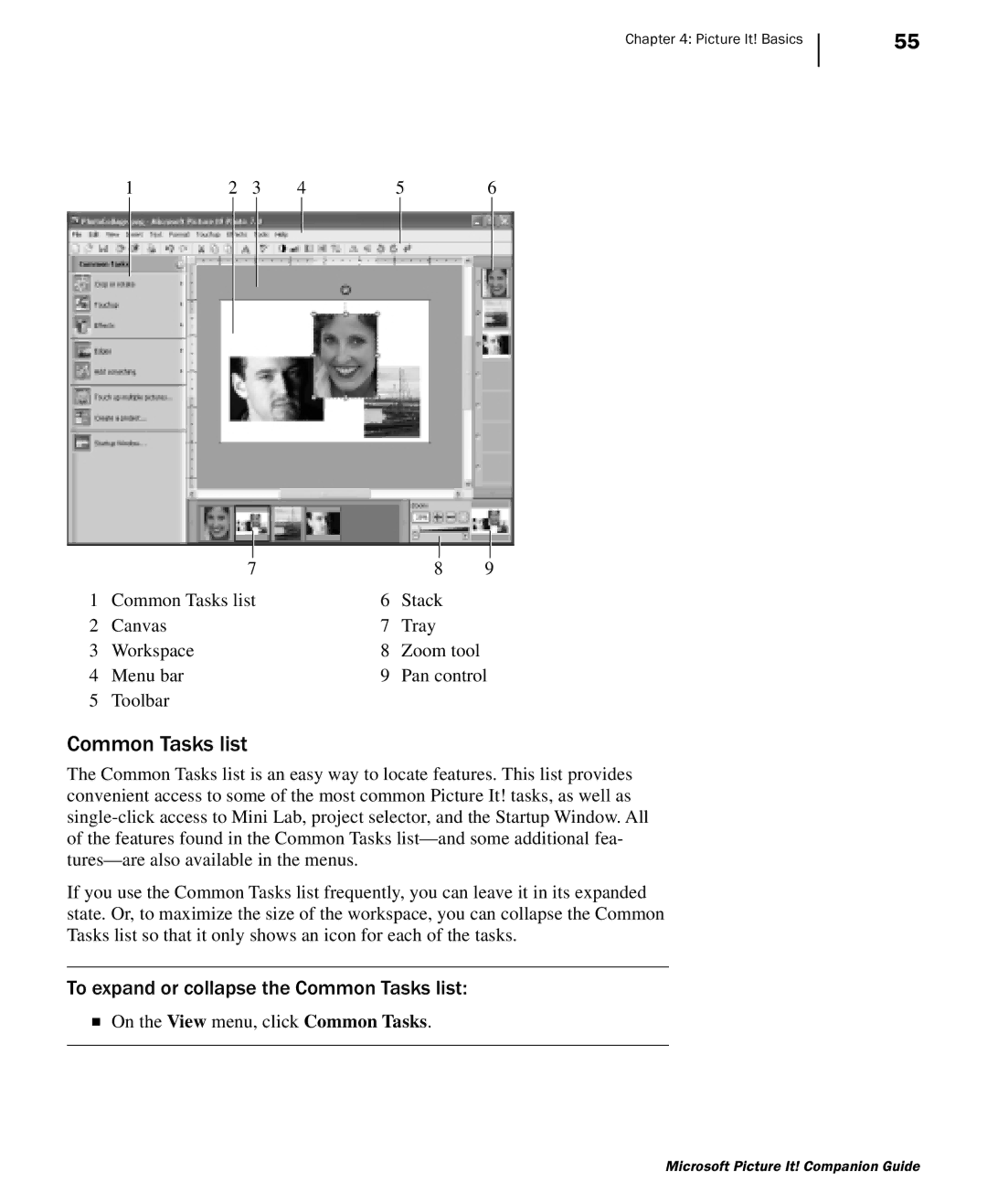 Microsoft 702 manual To expand or collapse the Common Tasks list 