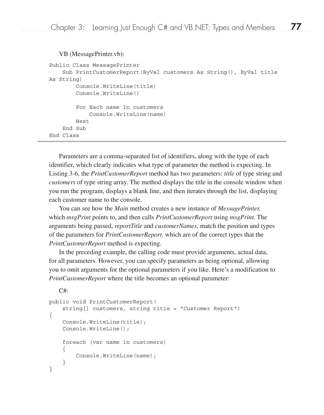 Microsoft 9GD00001 manual VB MessagePrinter.vb 