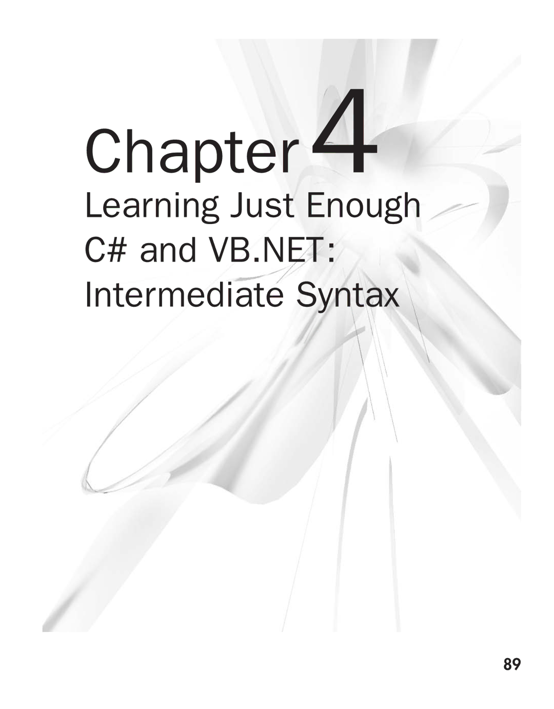 Microsoft 9GD00001 manual Learning Just Enough # and VB.NET Intermediate Syntax 