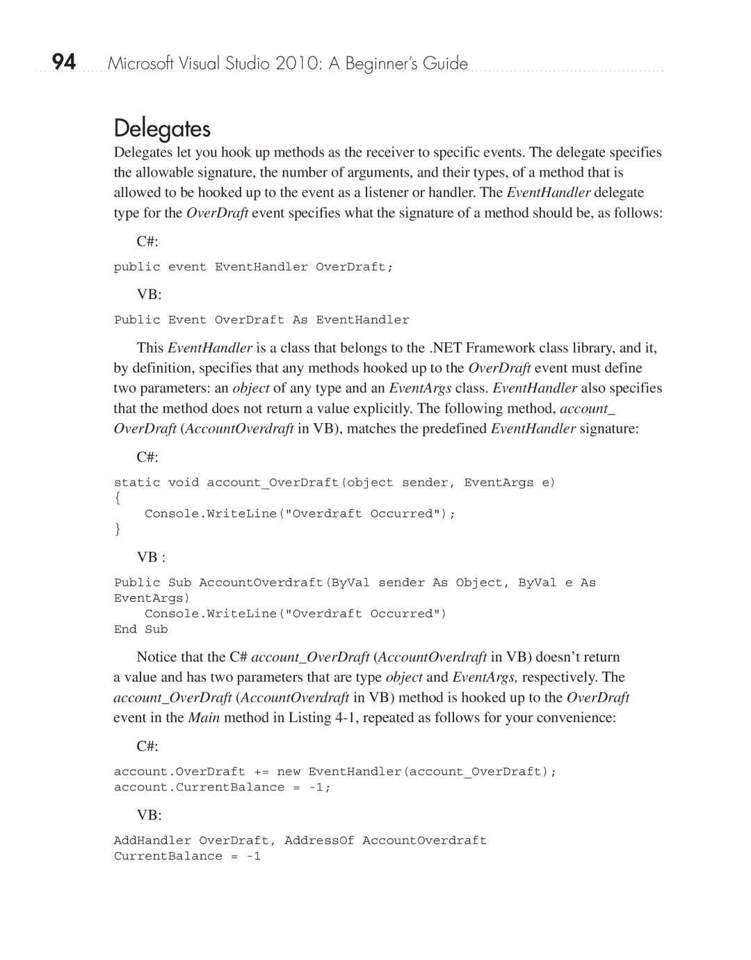 Microsoft 9GD00001 manual Delegates 