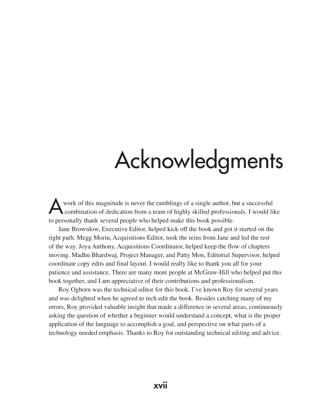 Microsoft 9GD00001 manual Acknowledgments, Xvii 