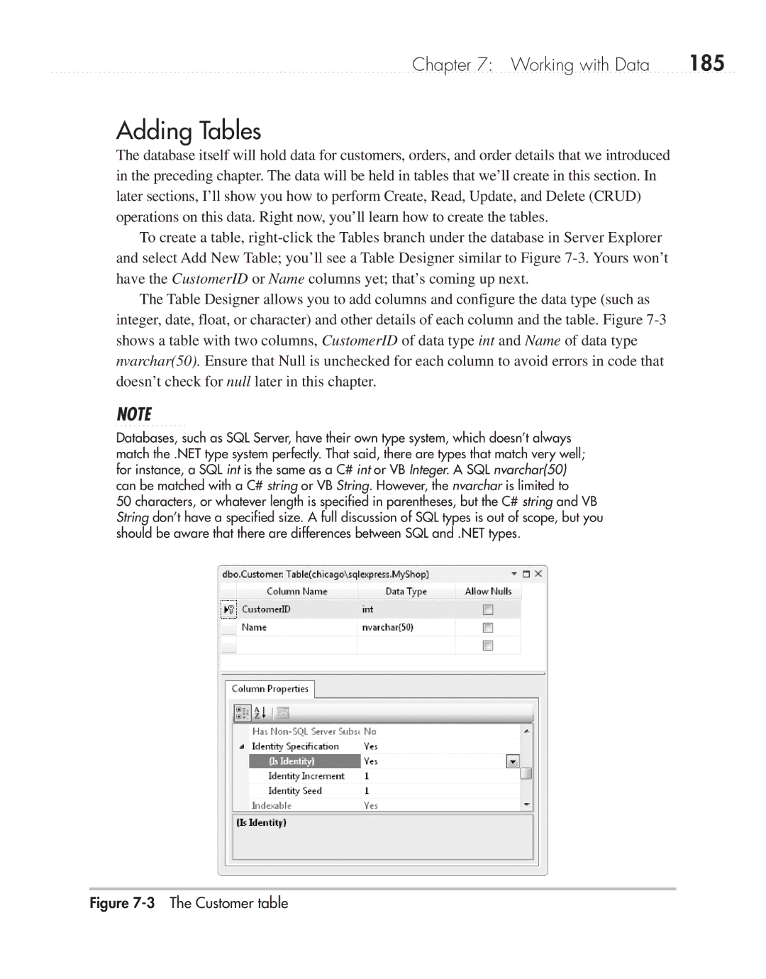 Microsoft 9GD00001 manual Adding Tables, 185 