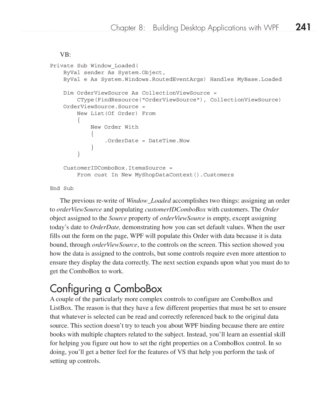 Microsoft 9GD00001 manual Configuring a ComboBox, 241 