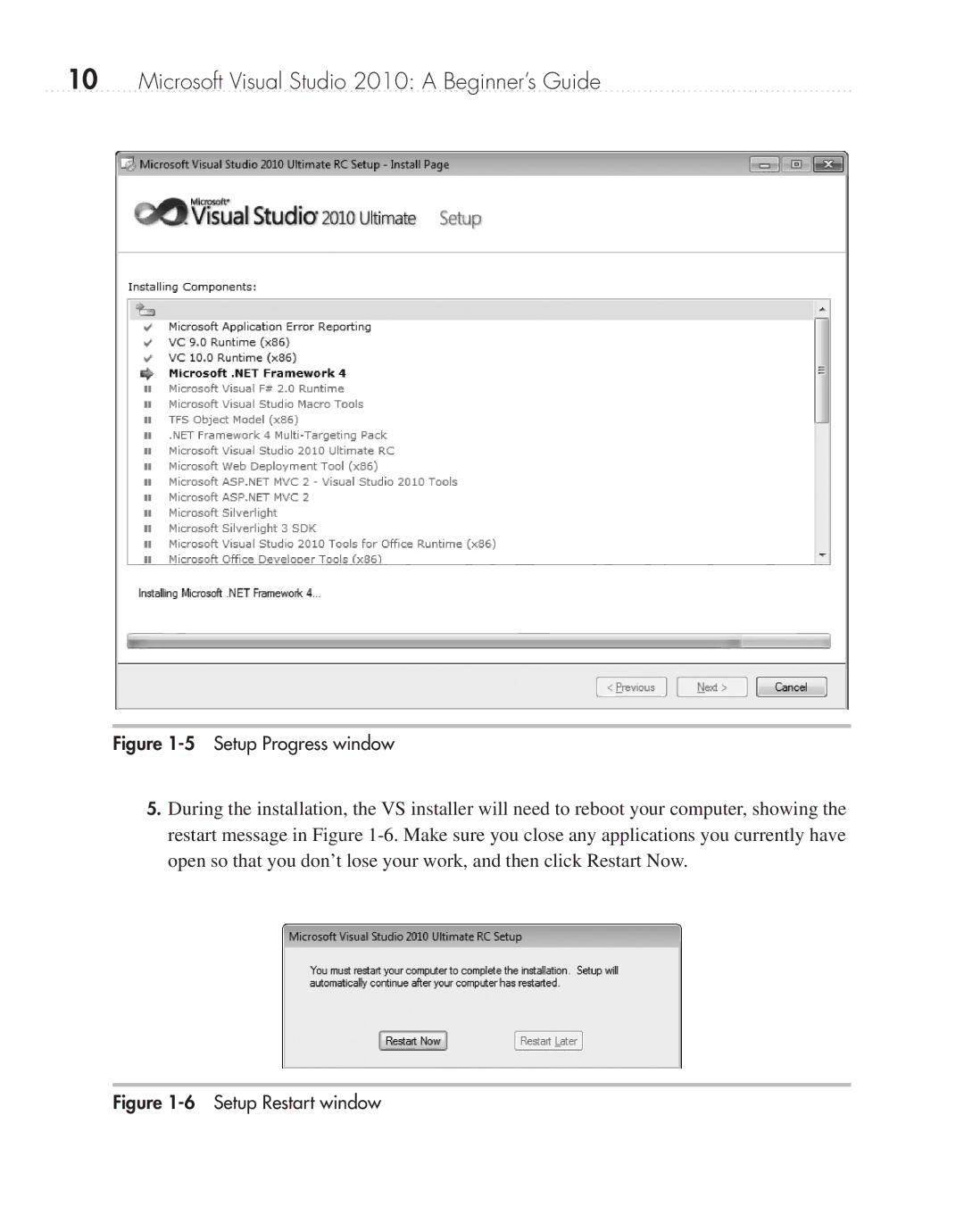 Microsoft 9GD00001 manual Setup Progress window 