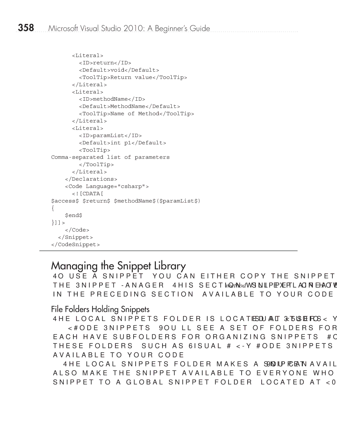 Microsoft 9GD00001 manual Managing the Snippet Library, File Folders Holding Snippets 