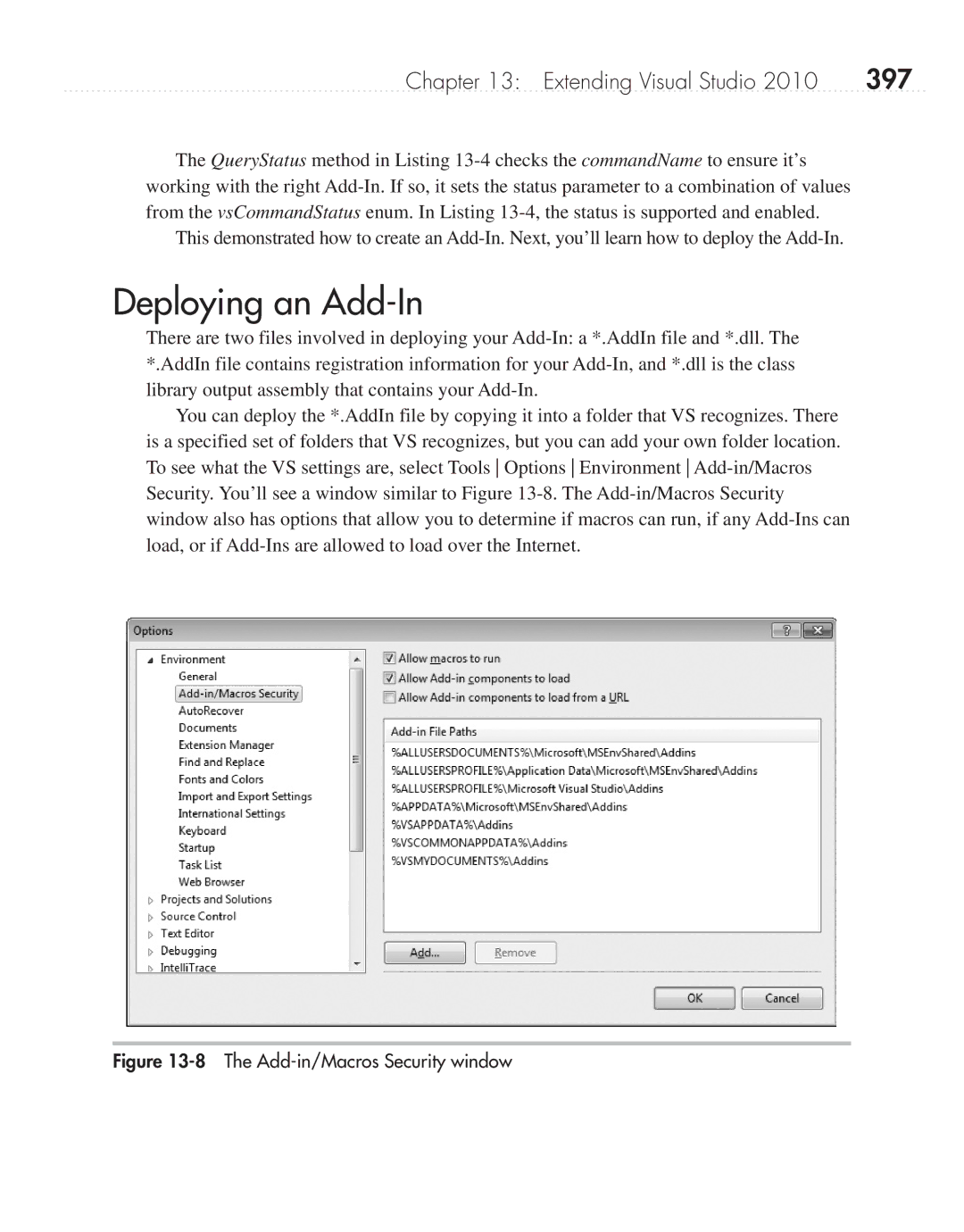 Microsoft 9GD00001 manual Deploying an Add-In, 397 