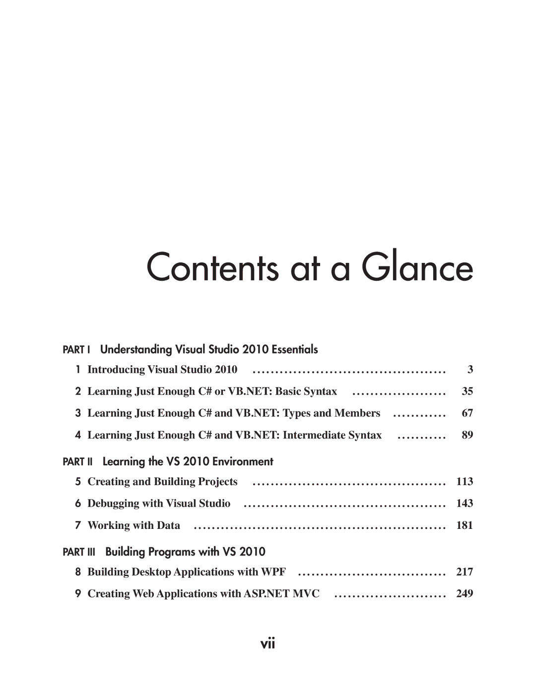 Microsoft 9GD00001 manual Contents at a Glance 