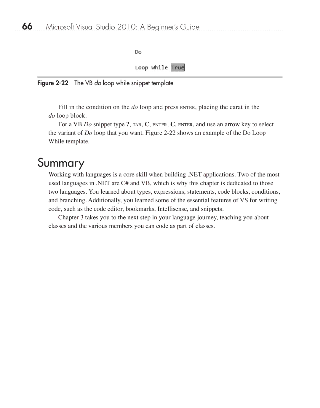 Microsoft 9GD00001 manual The VB do loop while snippet template 