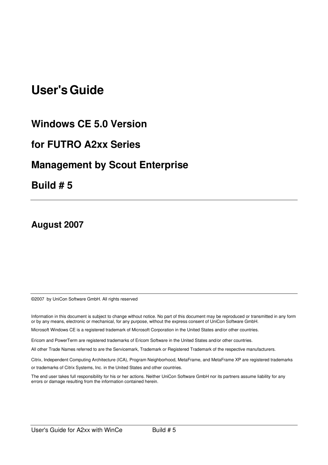 Microsoft A2xx manual Users Guide 