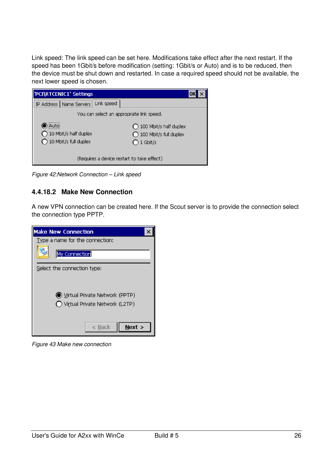 Microsoft A2xx manual Make New Connection 