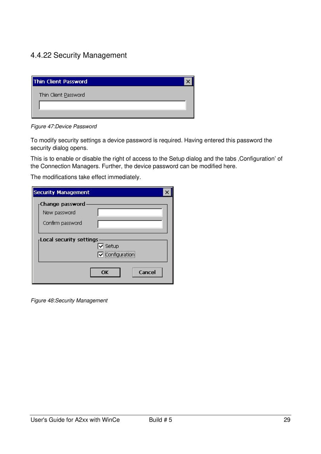 Microsoft A2xx manual Security Management, Device Password 