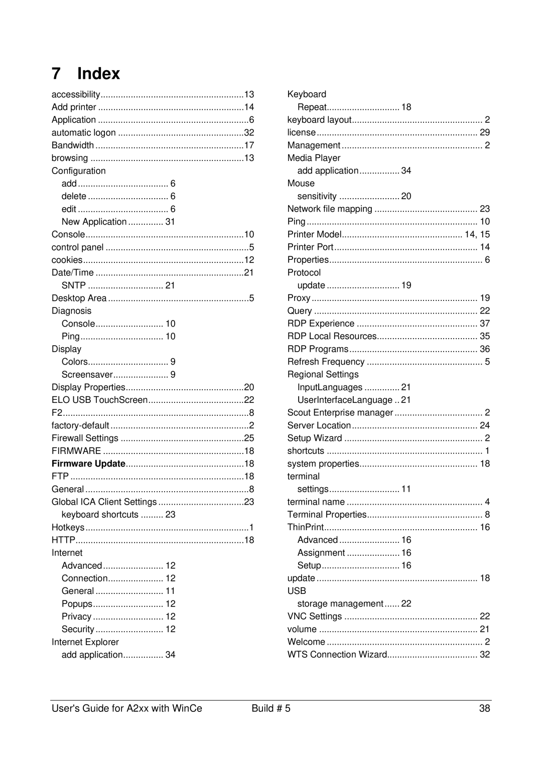 Microsoft A2xx manual Index, Colors Screensaver 