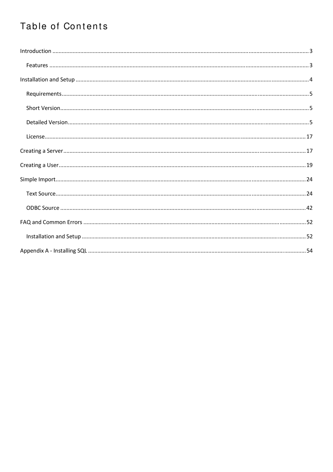 Microsoft C360 manual Table of Contents 