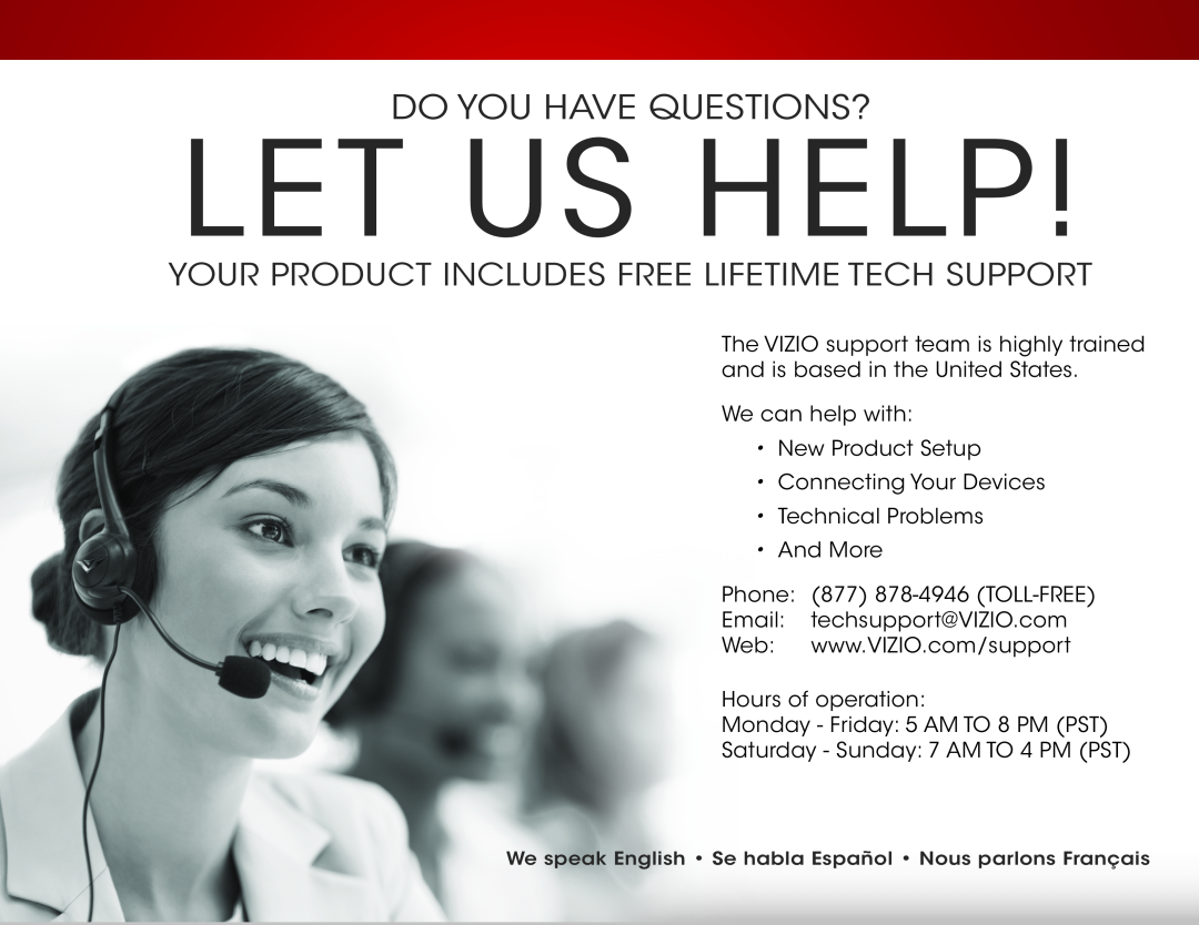 Microsoft CT14-A4, CT15T-B0, CT15T-B1 Let Us Help, Do You Have Questions?, Your Product Includes Free Lifetime Tech Support 