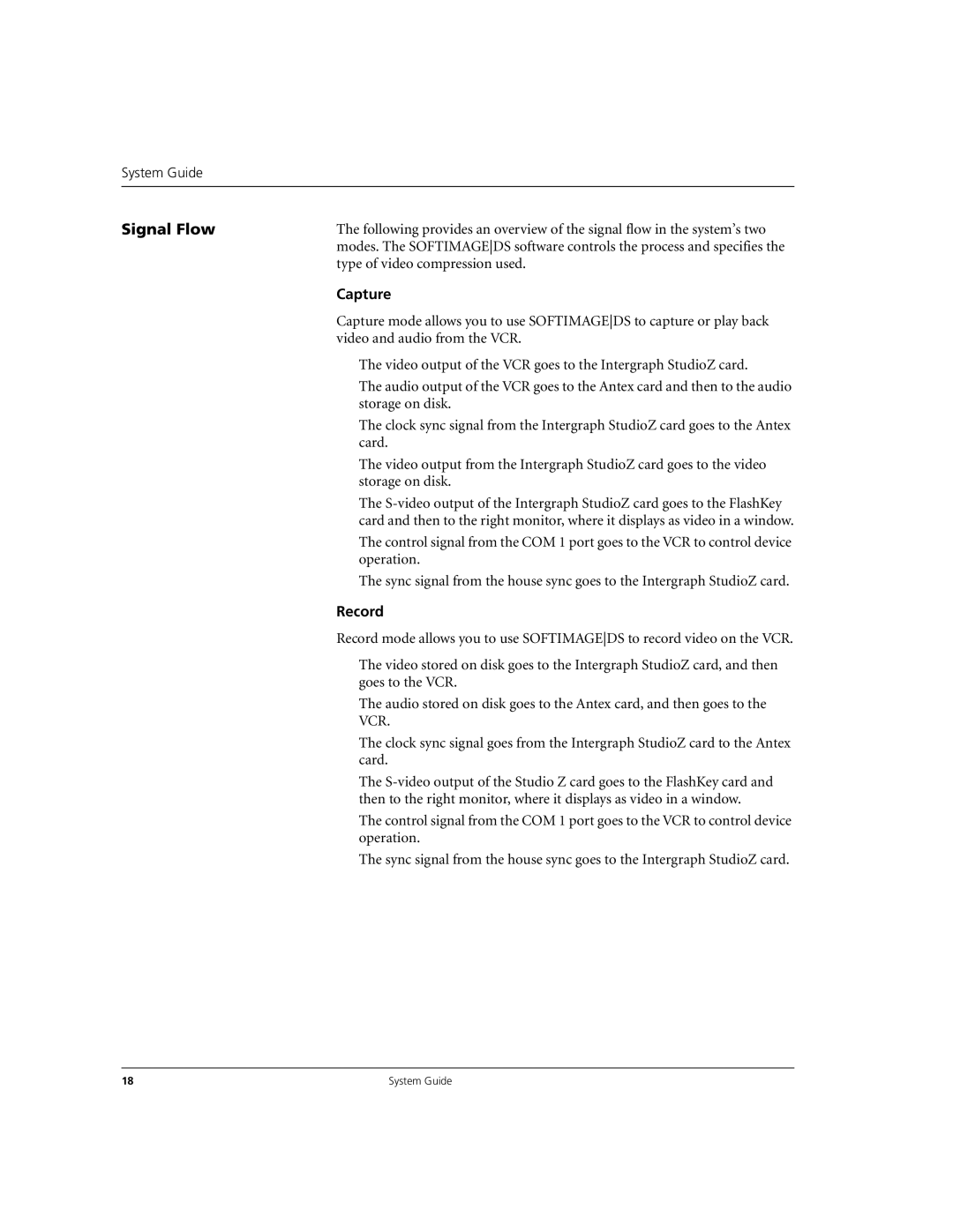 Microsoft DHA025600 manual Signal Flow, Capture, Record 