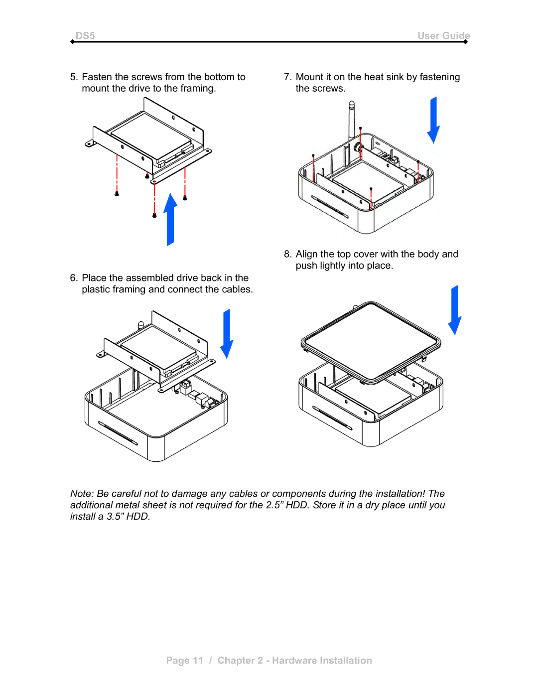 Microsoft DS5 manual 11 / Hardware Installation 