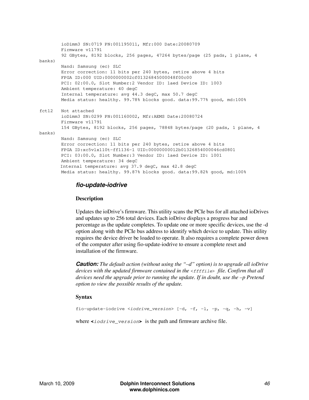 Microsoft DSE4XM2, DSE4XM1 manual Fio-update-iodrive 