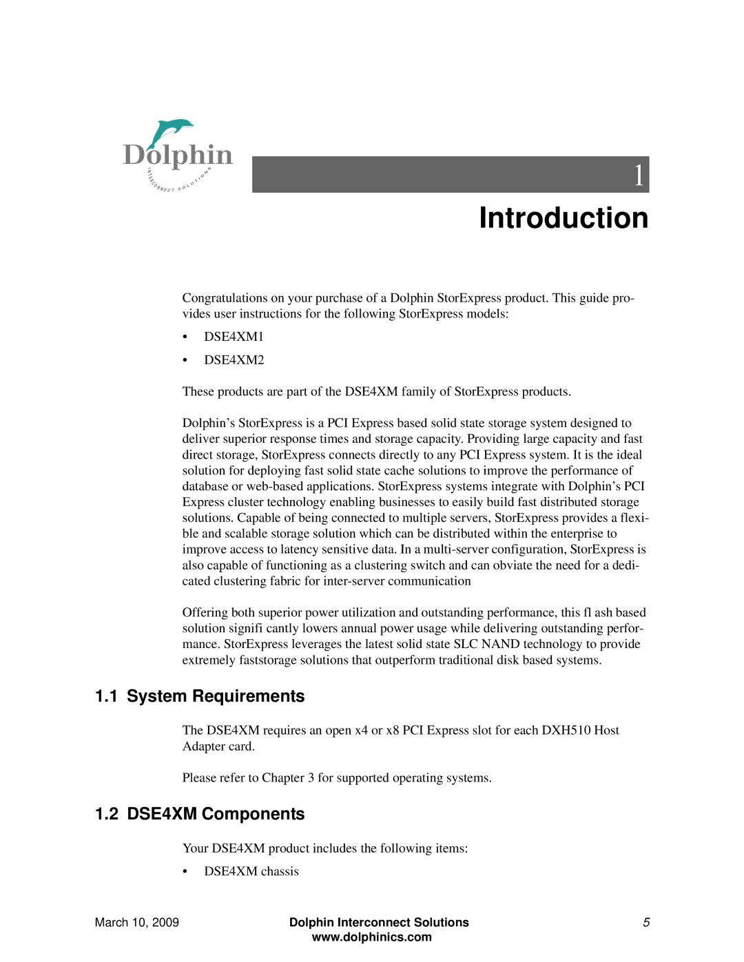 Microsoft DSE4XM1, DSE4XM2 manual System Requirements, DSE4XM Components 