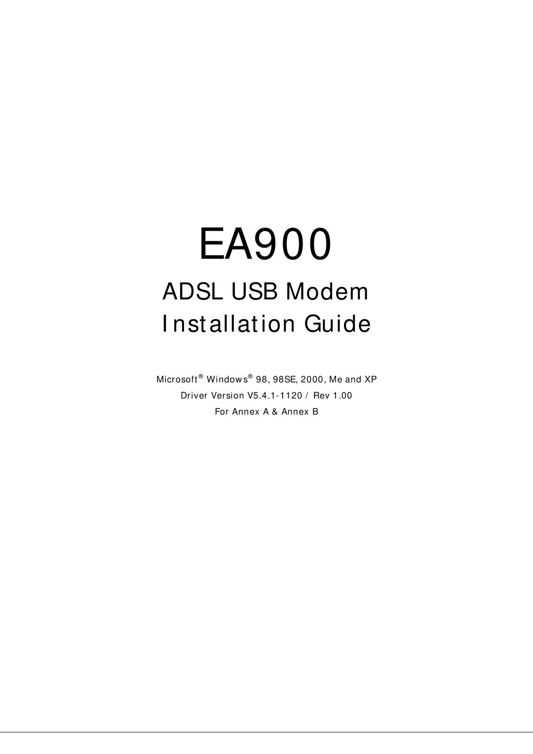 Microsoft EA900 manual 