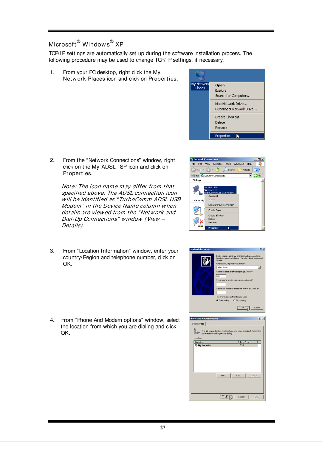 Microsoft EA900 manual Microsoft Windows XP 