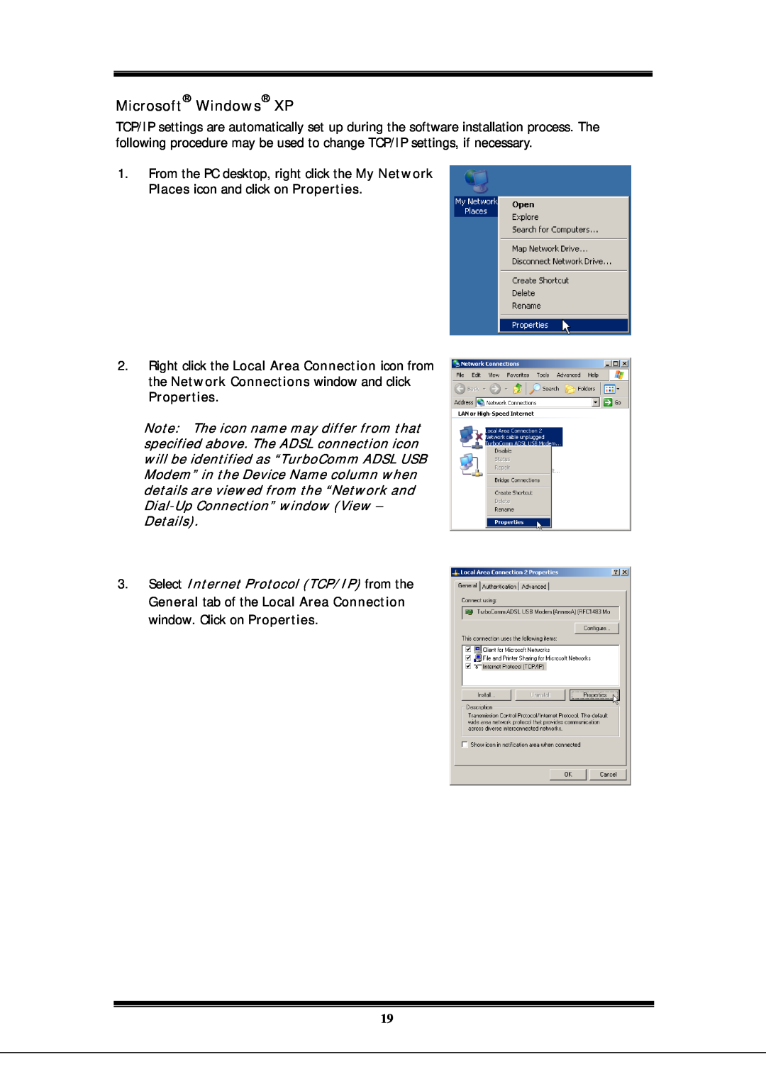 Microsoft EA900 manual Microsoft Windows XP 