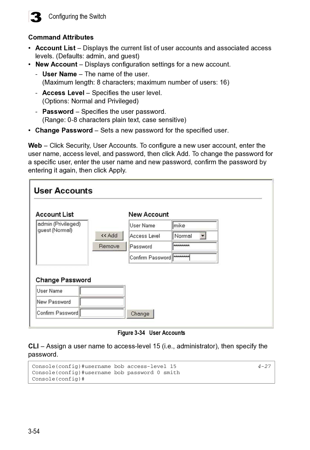 Microsoft ES4625, ES4649 manual Configuring the Switch 