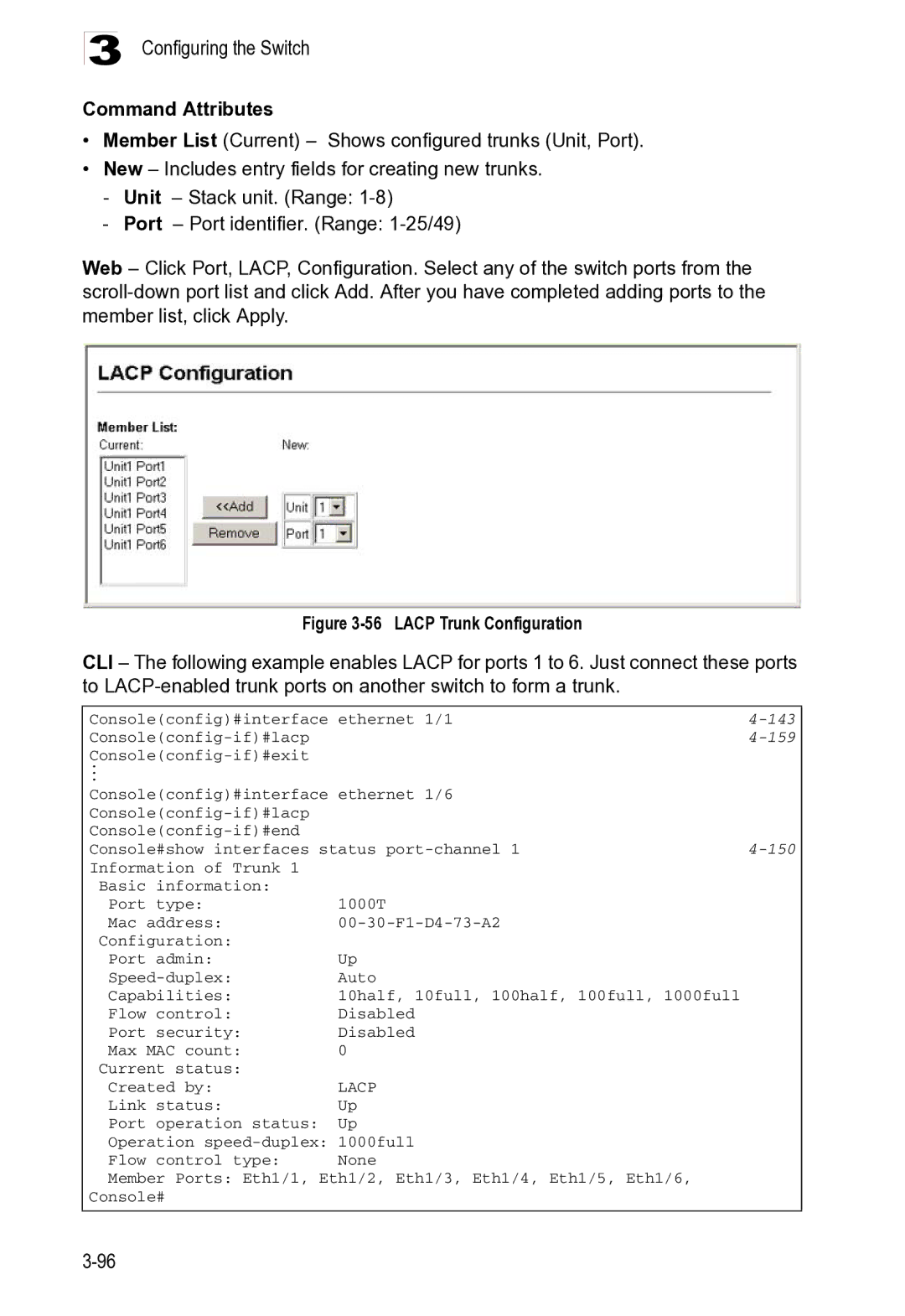 Microsoft ES4625, ES4649 manual Configuring the Switch, 159 