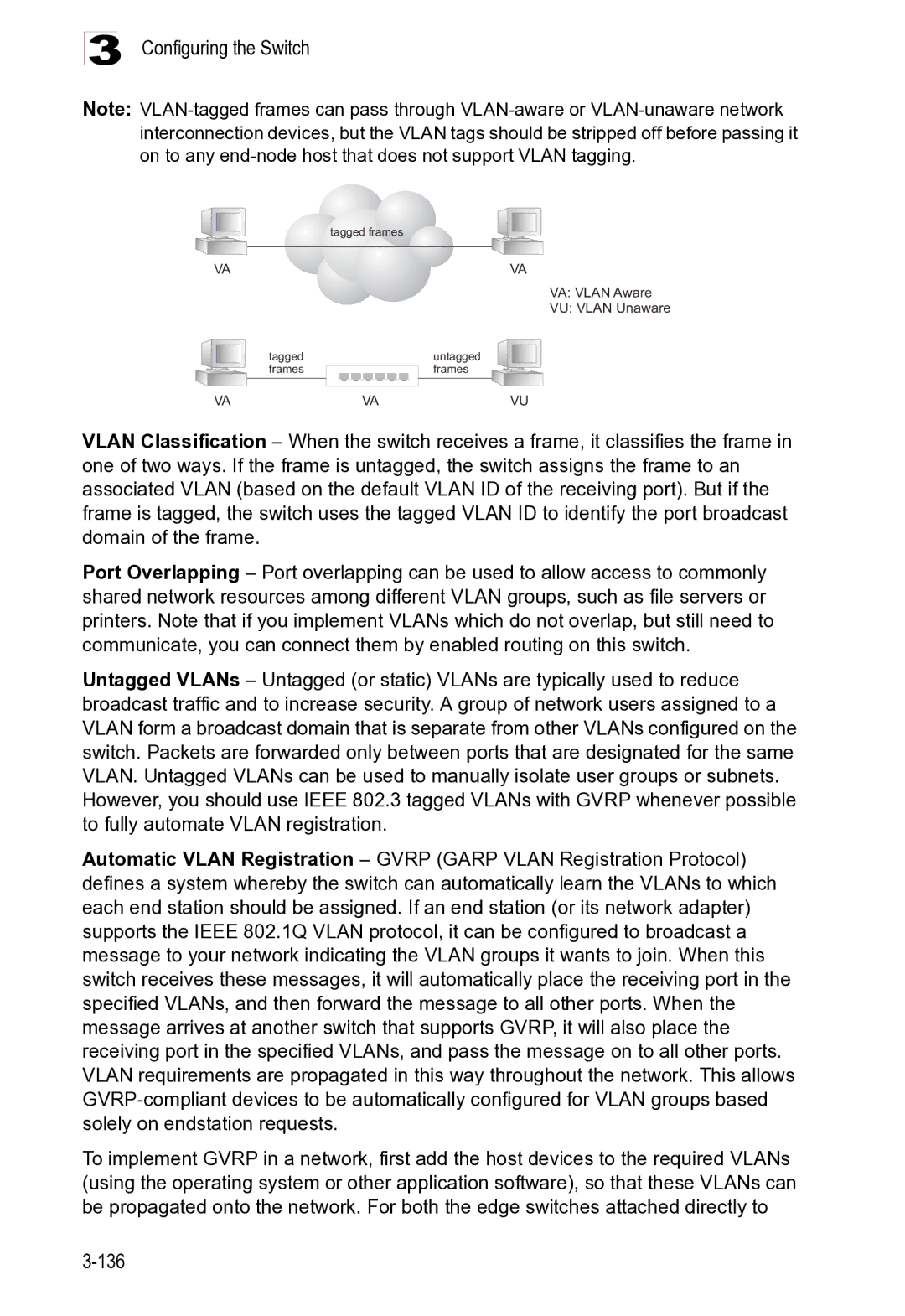 Microsoft ES4625, ES4649 manual VA Vlan Aware VU Vlan Unaware 