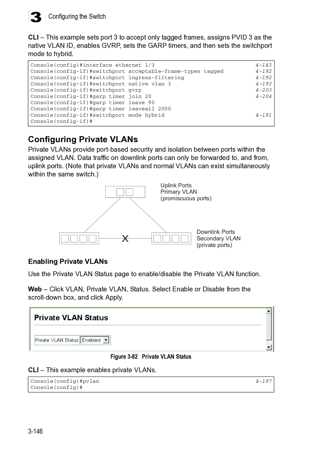 Microsoft ES4625, ES4649 manual Configuring Private VLANs 