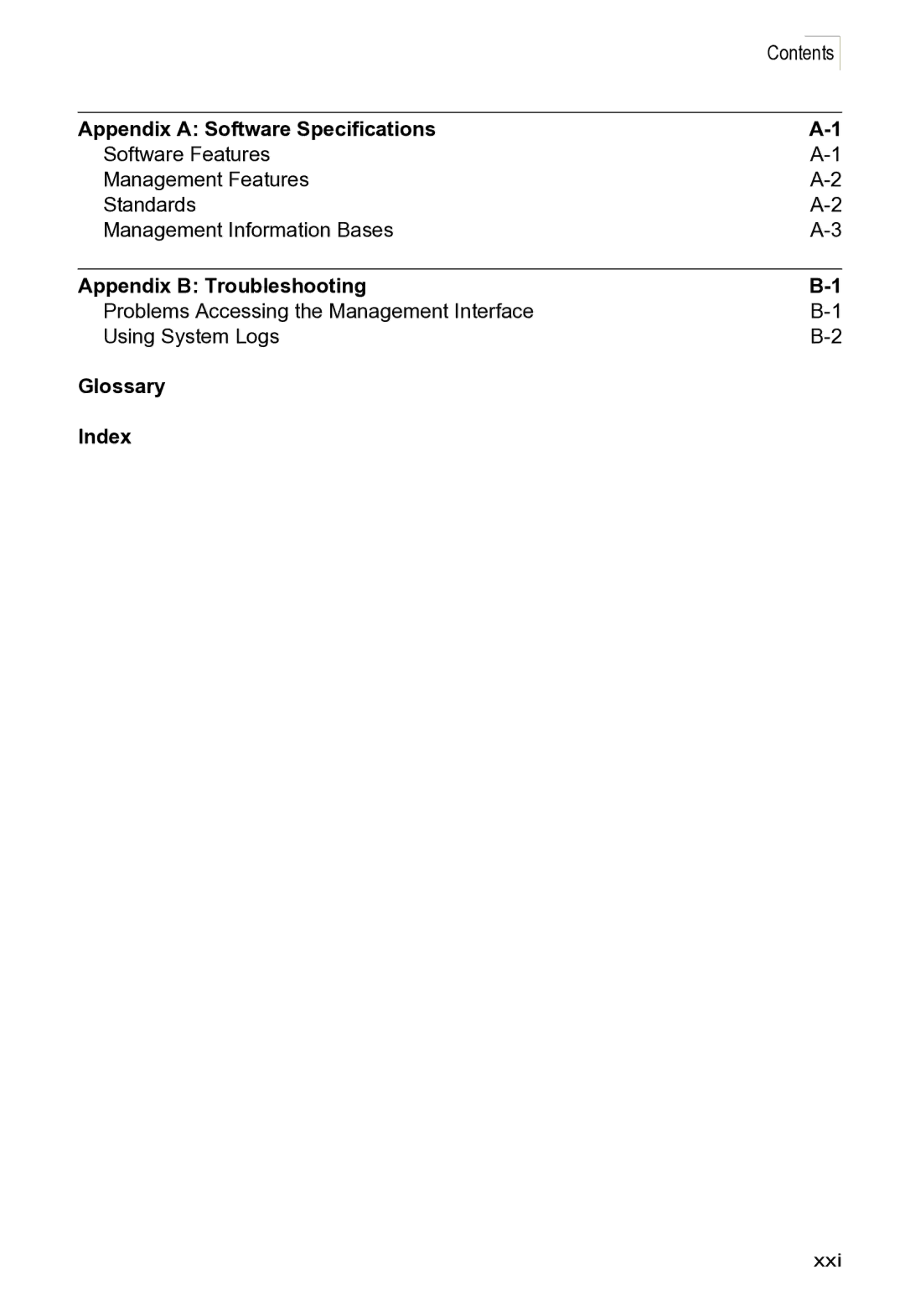 Microsoft ES4649, ES4625 manual Xxi 