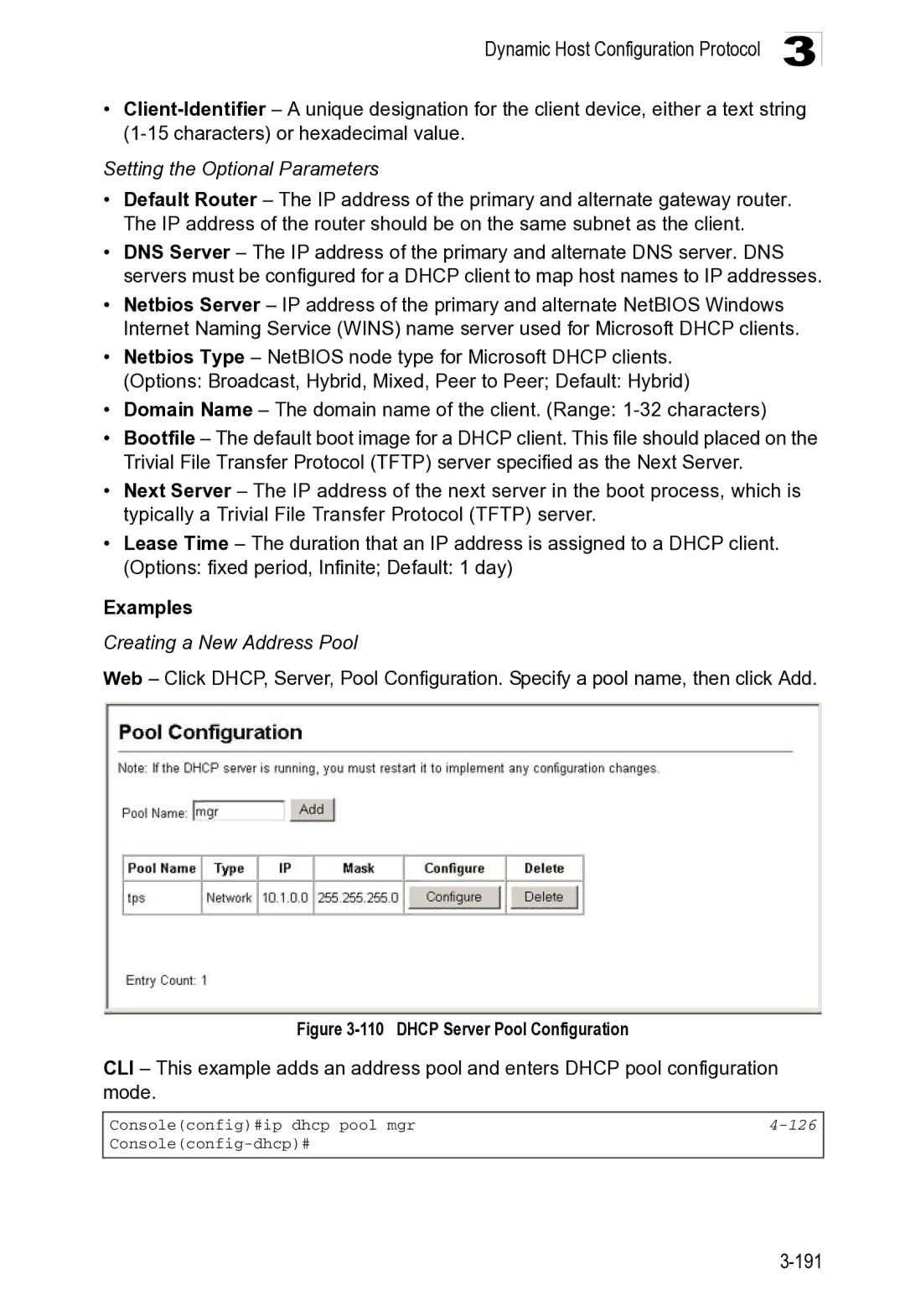 Microsoft ES4649, ES4625 manual Setting the Optional Parameters, 126 