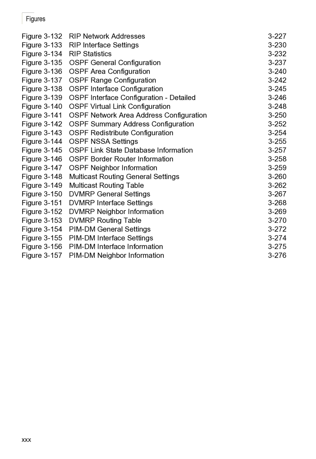 Microsoft ES4625, ES4649 manual RIP Network Addresses 227, RIP Interface Settings 230 